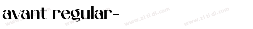 avant regular字体转换